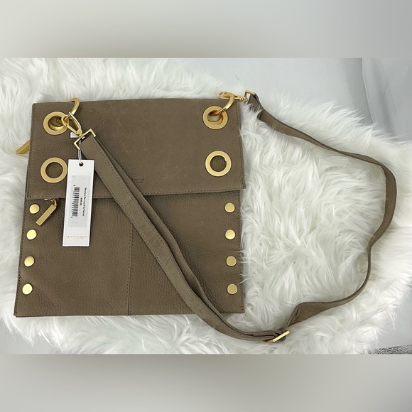 Hammitt Montana Rev Large Pebbled Leather Natural Grey w/ Goldtone Hardware NEW - Picture 2 of 6